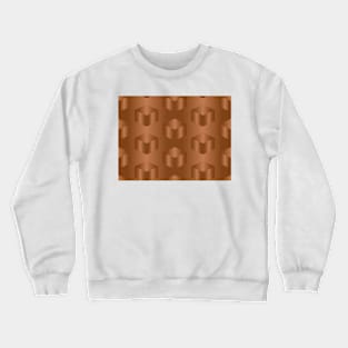 Brown cubes Crewneck Sweatshirt